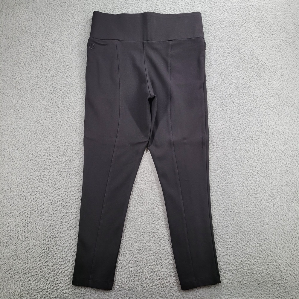 BETABRAND Pant Size MEDIUM PETITE Black Power Down Skinny High Rise DPYP